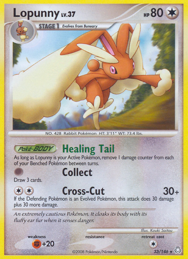 Lopunny 33/146 Rare | Legends Awakened | Pokemon Card