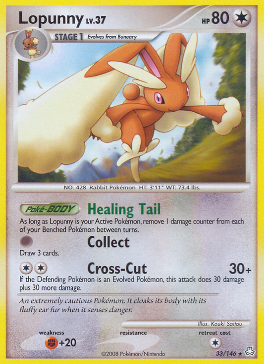 Lopunny 33/146 Rare | Legends Awakened | Pokemon Card