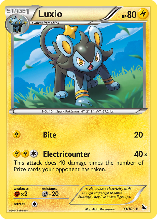Luxio 33/106 Uncommon | Flashfire | Pokemon Card