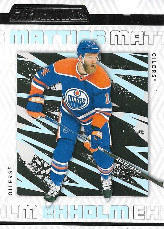 Mattias Ekholm #34 Edmonton Oilers | 2023-24 Upper Deck Credentials | NHL Trading Card