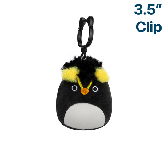 Lockwood the Rockhopper Penguin ~ 3.5" Clip On Squishmallow Plush