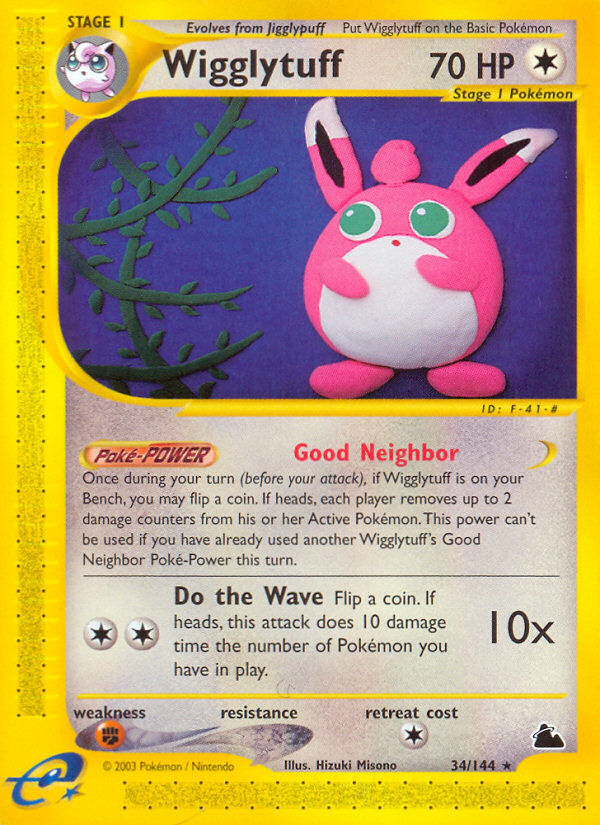 Wigglytuff 34/144 Rare | Skyridge | Pokemon Card
