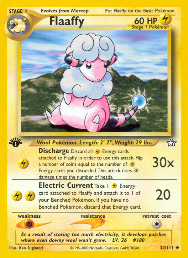 Flaaffy 34/111 Uncommon | Neo Genesis | Pokemon Card