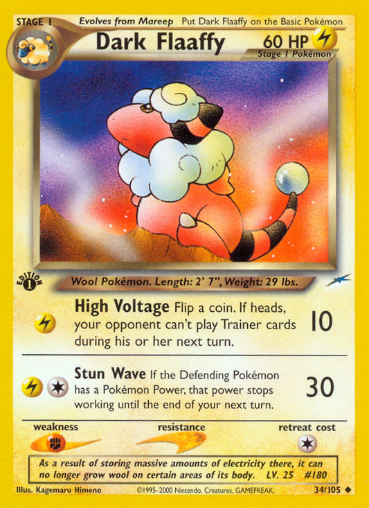 Dark Flaaffy 34/105 Uncommon | Neo Destiny | Pokemon Card
