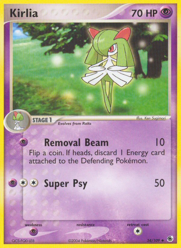 Kirlia 34/109 Uncommon | Ruby & Sapphire | Pokemon Card