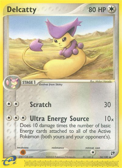 Delcatty 34/100 Uncommon | Sandstorm | Pokemon Card