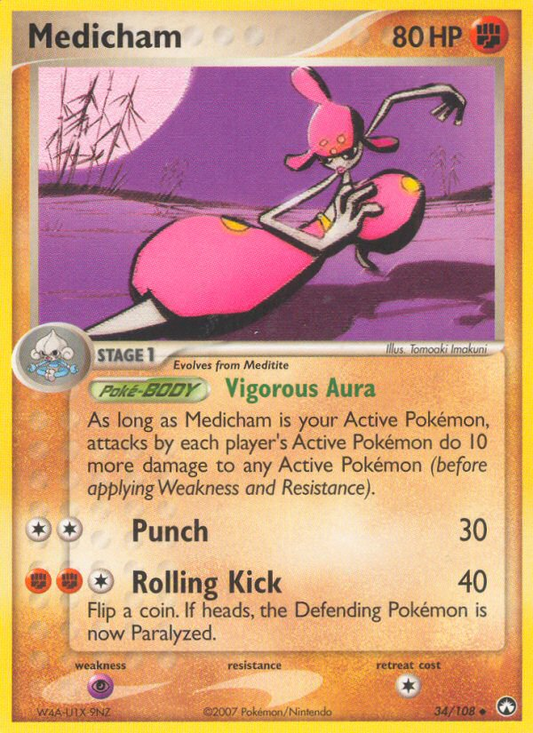 Medicham 34/108 Uncommon | Power Keepers | Pokemon Card