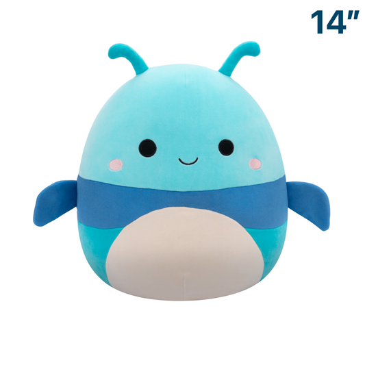 Benkamin the Blue Beetle ~ 14" Squishmallow Plush