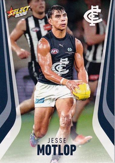Jesse Motlop #35 Carlton Blues | 2026 Select AFL Footy Stars | Trading Card