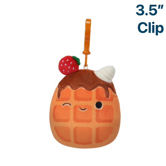 Weaver the Waffles ~ 3.5" Clip On Squishmallow Plush