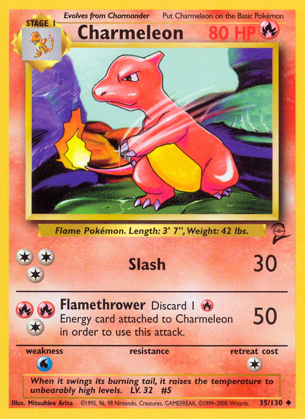 Charmeleon 35/130 Uncommon | Base Set 2 | Pokemon Card