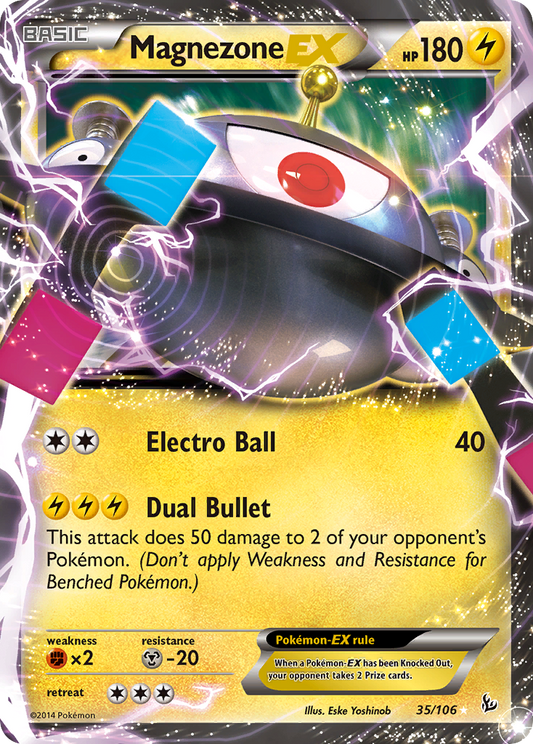 Magnezone-EX 35/106 Rare Holo EX | Flashfire | Pokemon Card