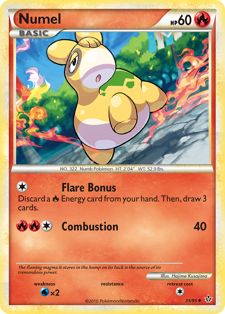 Numel 35/95 Uncommon | HS—Unleashed | Pokemon Card