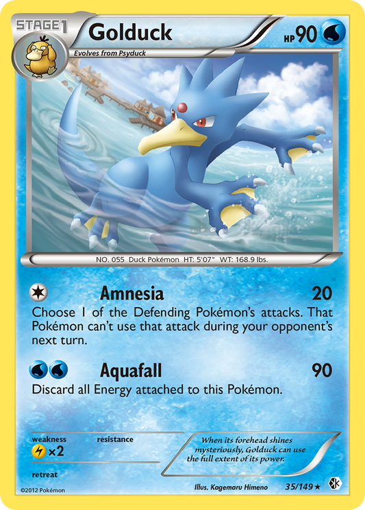 Golduck 35/149 Rare | Boundaries Crossed | Pokemon Card