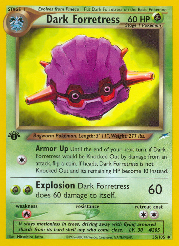 Dark Forretress 35/105 Uncommon | Neo Destiny | Pokemon Card