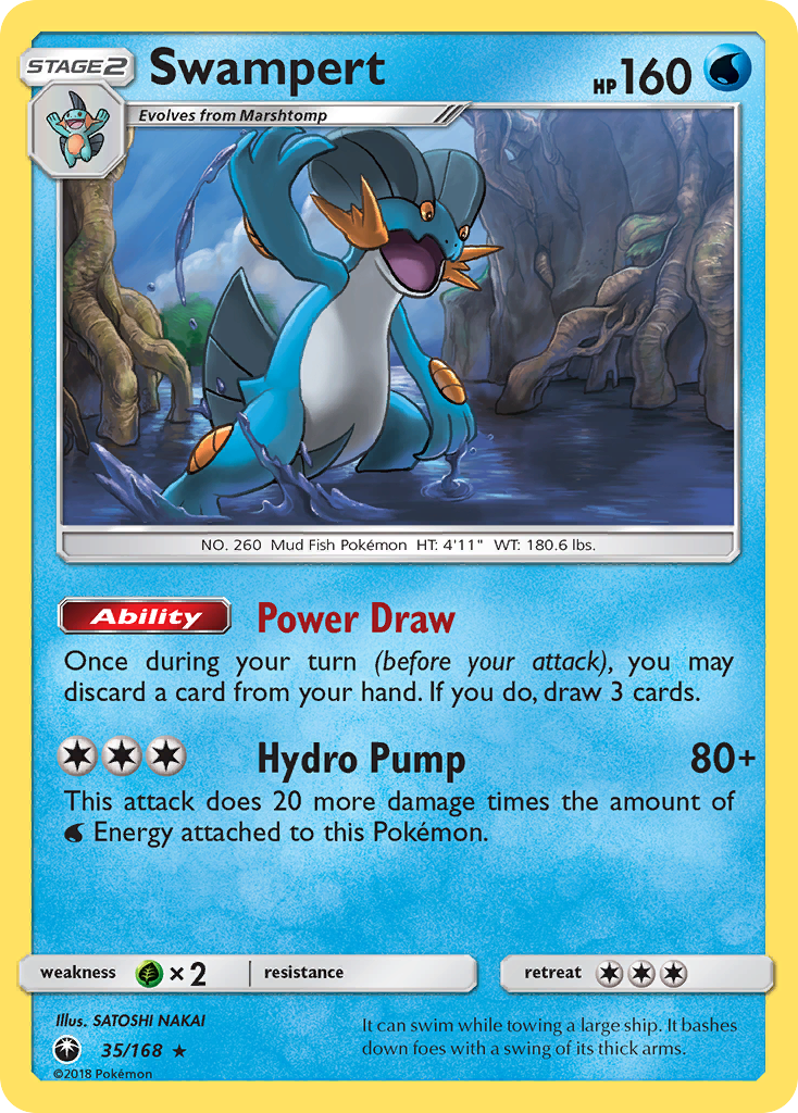 Swampert 35/168 Rare | Celestial Storm | Pokemon Card