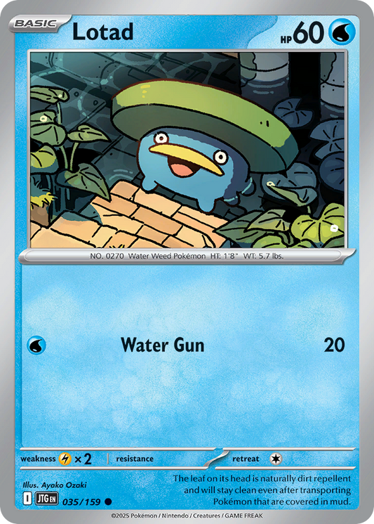 Lotad 35/159 Common | Journey Together | Pokemon Card