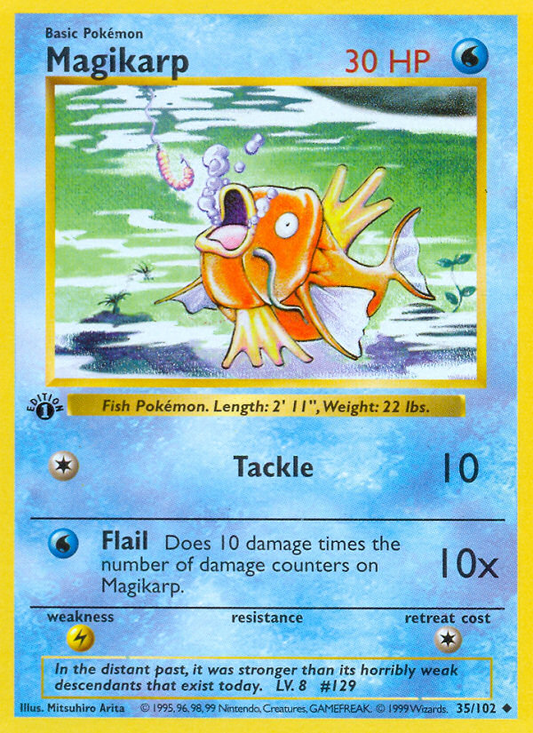 Magikarp 35/102 Uncommon | Base | Pokemon Card