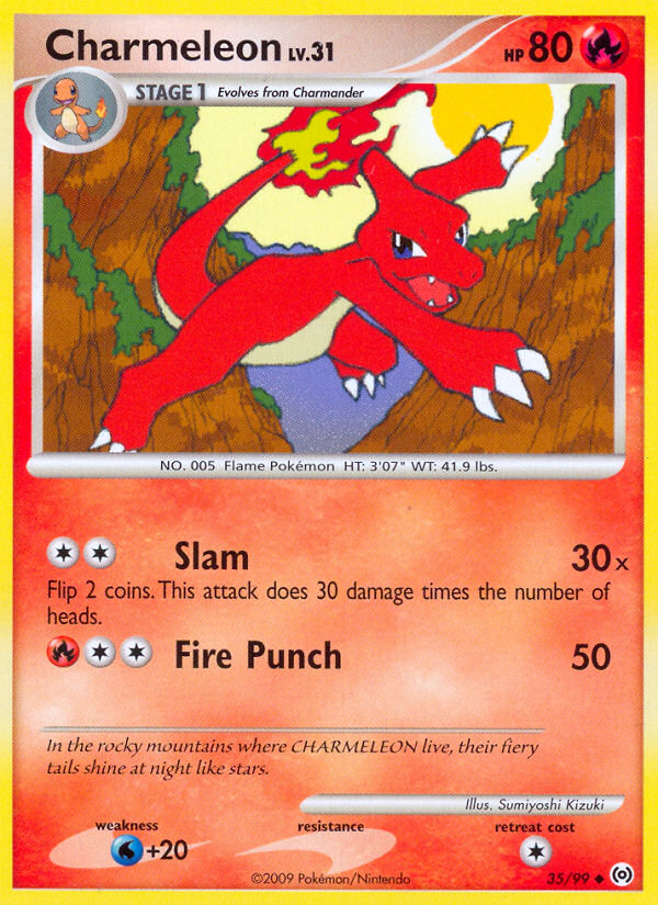 Charmeleon 35/99 Uncommon | Arceus | Pokemon Card