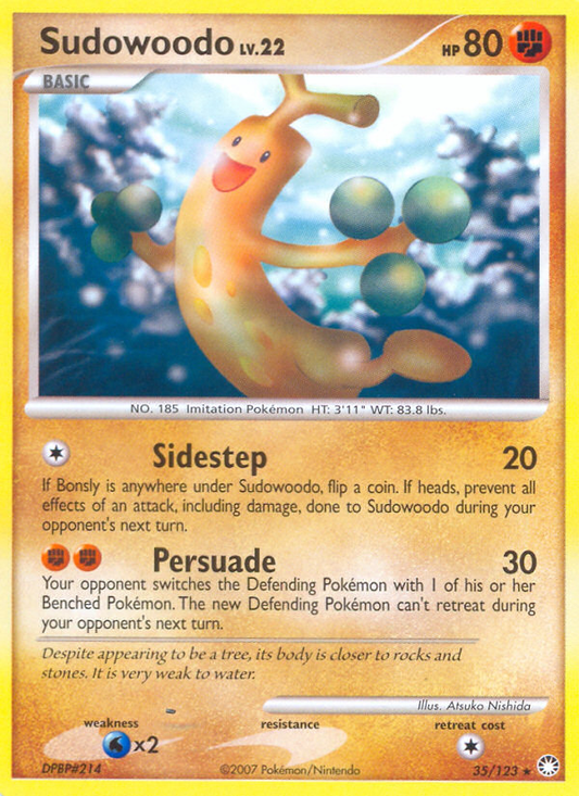 Sudowoodo 35/123 Rare | Mysterious Treasures | Pokemon Card