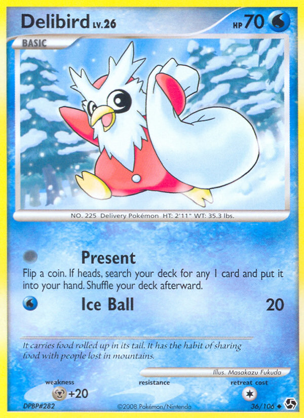 Delibird 36/106 Uncommon | Great Encounters | Pokemon Card