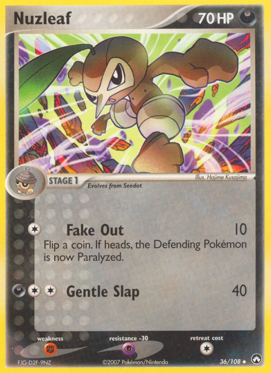 Nuzleaf 36/108 Uncommon | Power Keepers | Pokemon Card