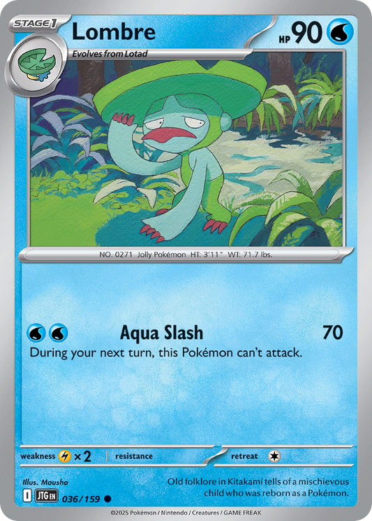 Lombre 36/159 Common | Journey Together | Pokemon Card