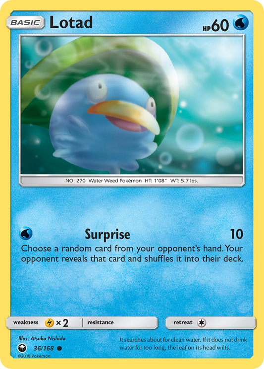 Lotad 36/168 Common | Celestial Storm | Pokemon Card