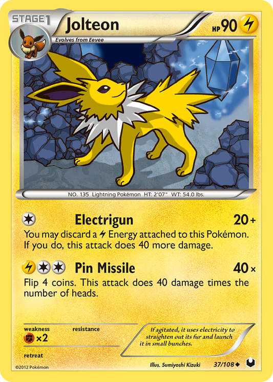 Jolteon 37/108 Uncommon | Dark Explorers | Pokemon Card