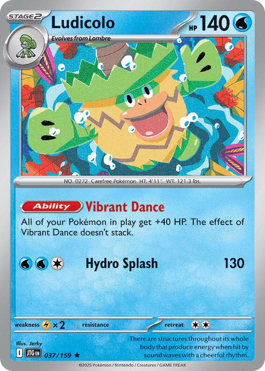 Ludicolo 37/159 Rare | Journey Together | Pokemon Card