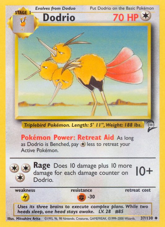 Dodrio 37/130 Uncommon | Base Set 2 | Pokemon Card