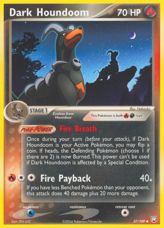 Dark Houndoom 37/109 Uncommon | Team Rocket Returns | Pokemon Card