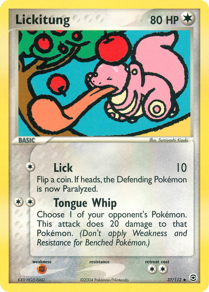 Lickitung 37/112 Uncommon | FireRed & LeafGreen | Pokemon Card