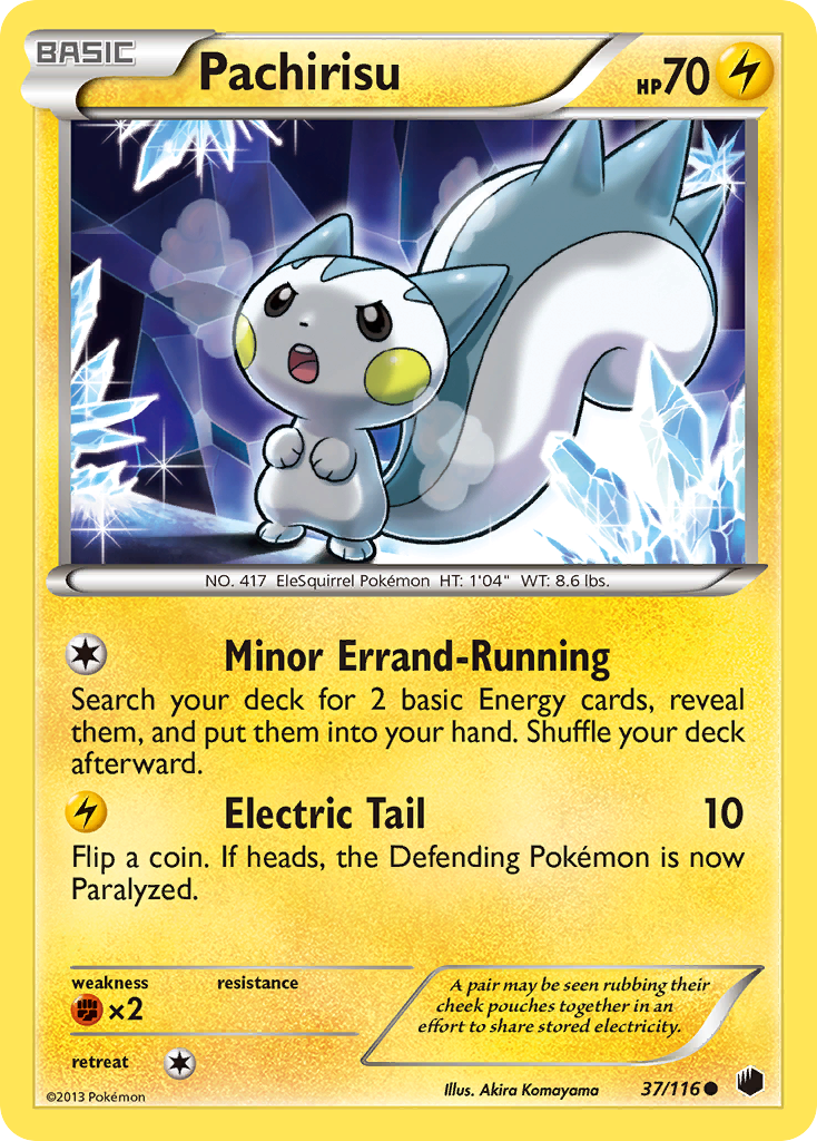 Pachirisu 37/116 Common | Plasma Freeze | Pokemon Card