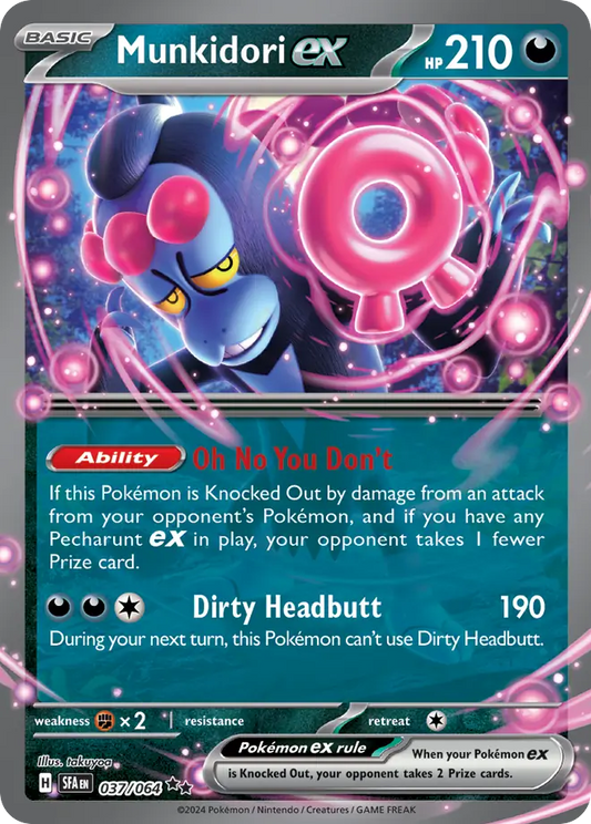 Munkidori ex 37/64 Double Rare | Shrouded Fable | Pokemon Card