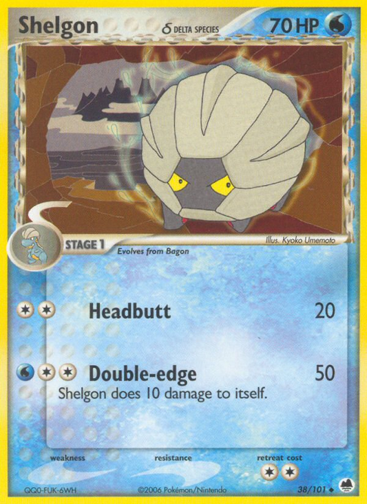 Shelgon δ 38/101 Uncommon | Dragon Frontiers | Pokemon Card