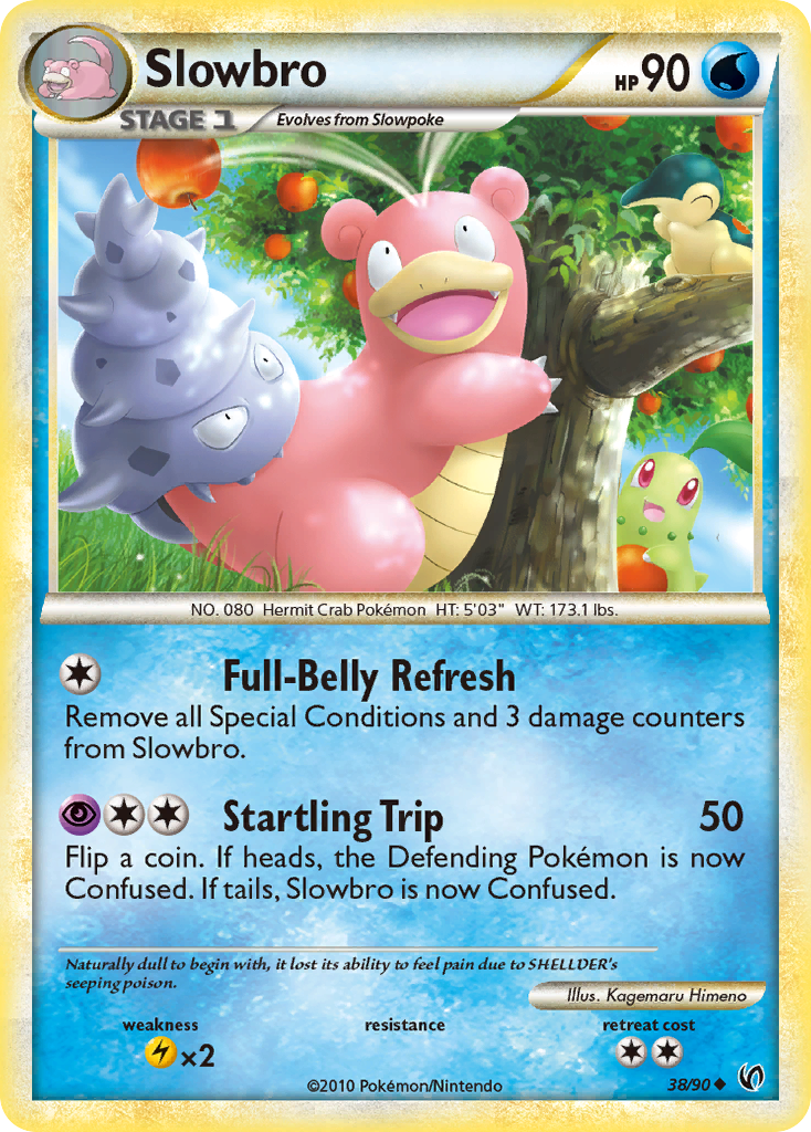 Slowbro 38/90 Uncommon | HS—Undaunted | Pokemon Card