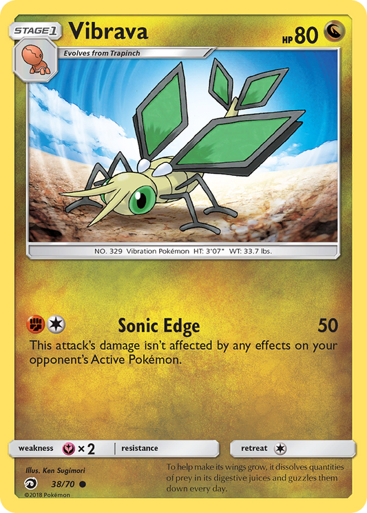 Vibrava 38/70 Common | Dragon Majesty | Pokemon Card