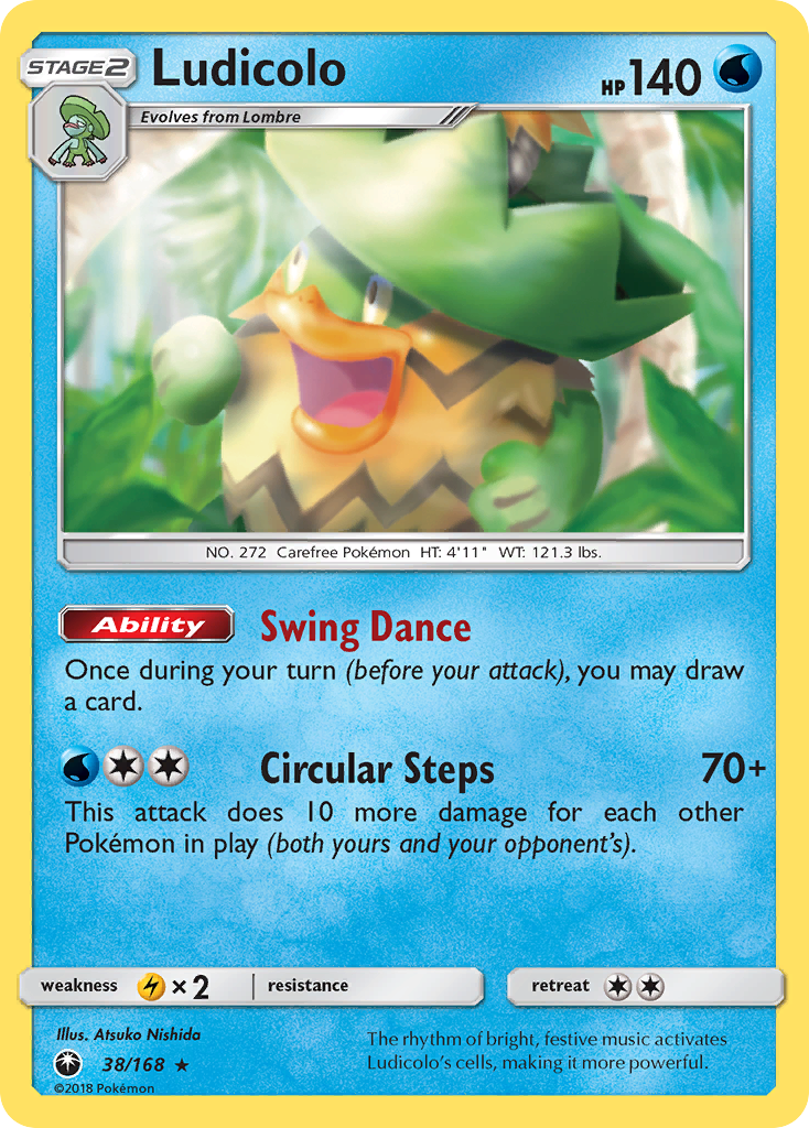 Ludicolo 38/168 Rare Holo | Celestial Storm | Pokemon Card