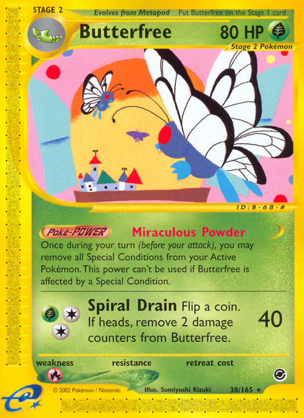 Butterfree 38/165 Rare | Expedition Base Set | Pokemon Card