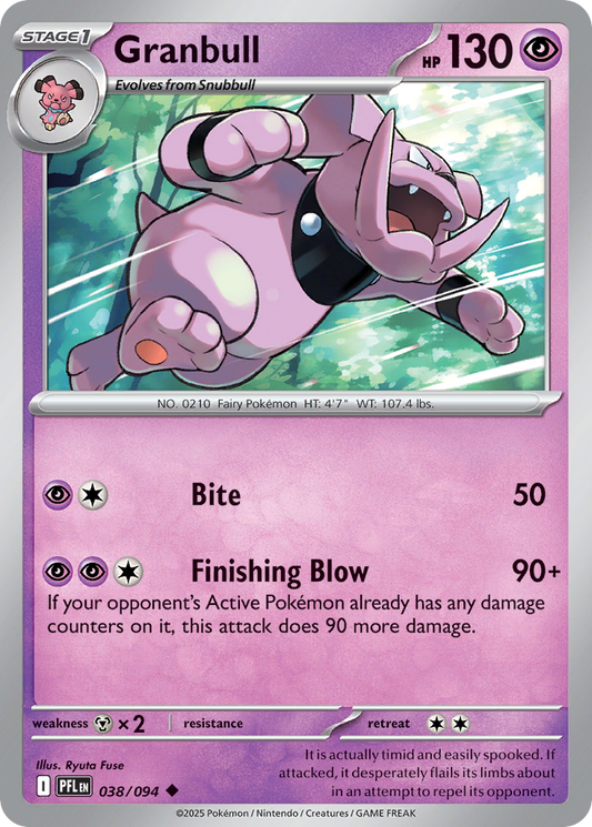 Granbull 38/94 Uncommon | Phantasmal Flames | Pokemon Card