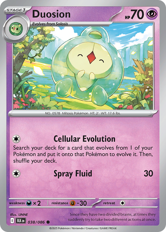 Duosion 38/86 Common | Black Bolt | Pokemon Card