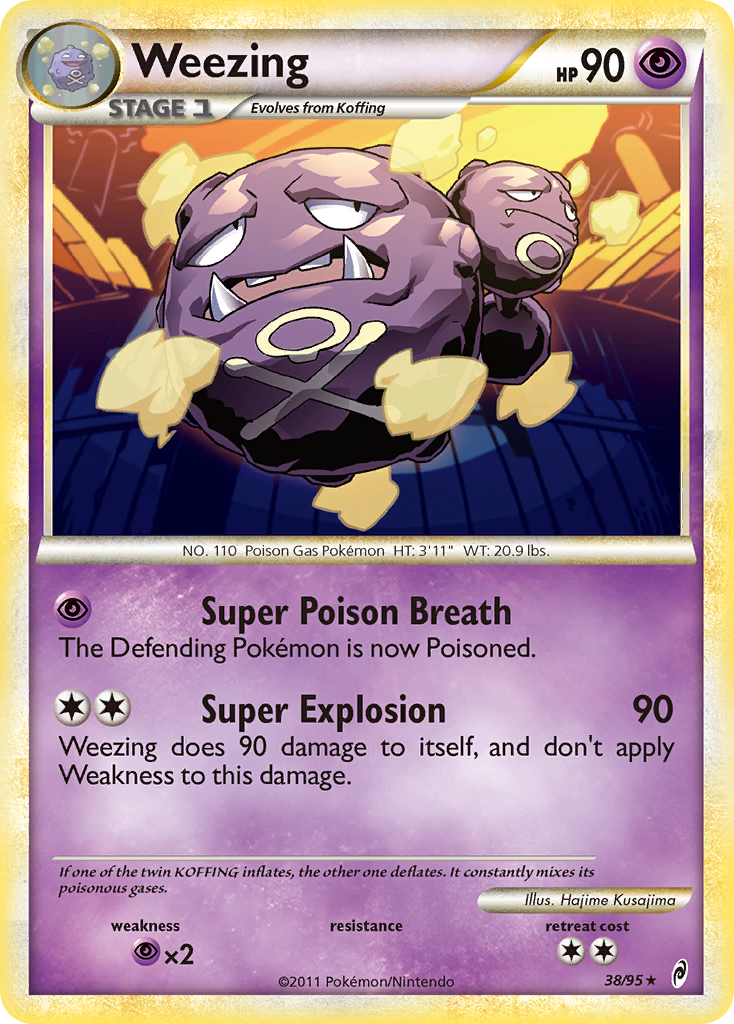 Weezing 38/95 Rare | Call of Legends | Pokemon Card