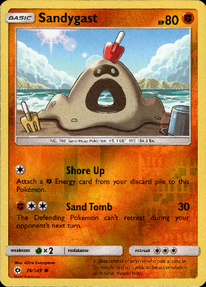 Sandygast 74/149 Reverse Holo | Sun & Moon | Pokemon Card