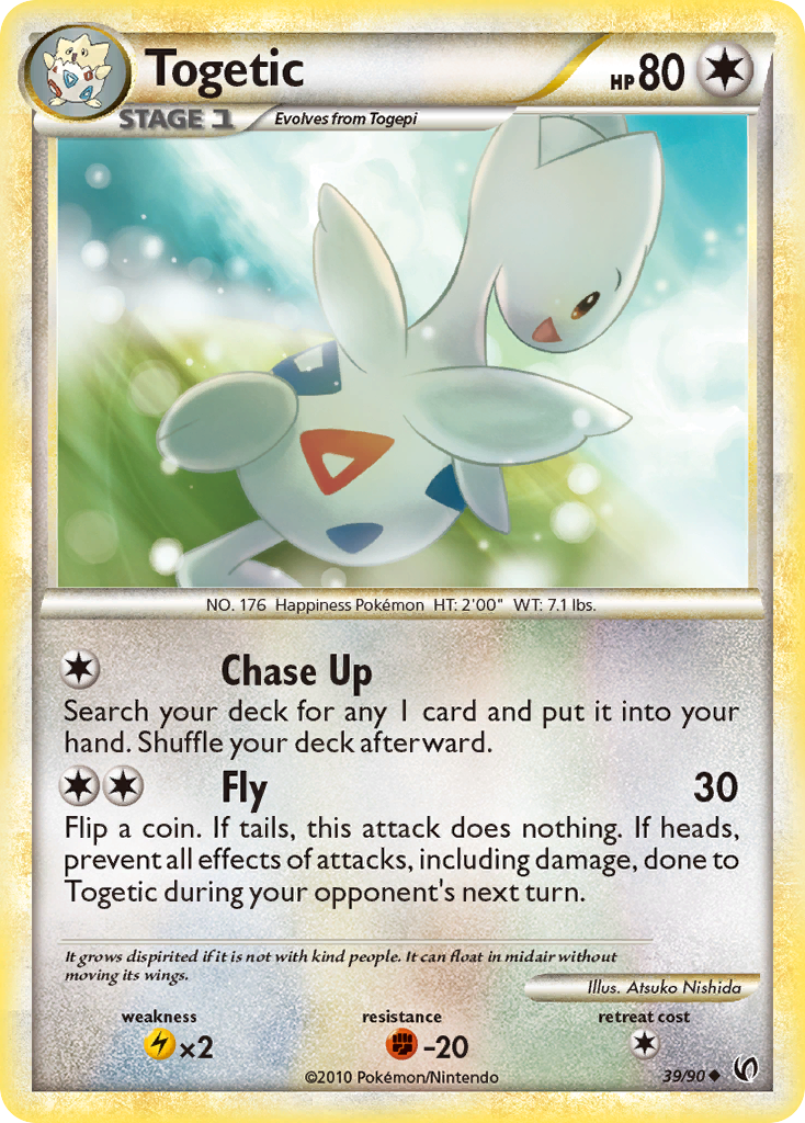 Togetic 39/90 Uncommon | HS—Undaunted | Pokemon Card