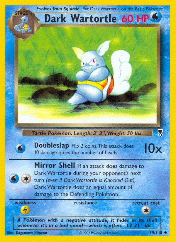 Dark Wartortle 39/110 Uncommon | Legendary Collection | Pokemon Card