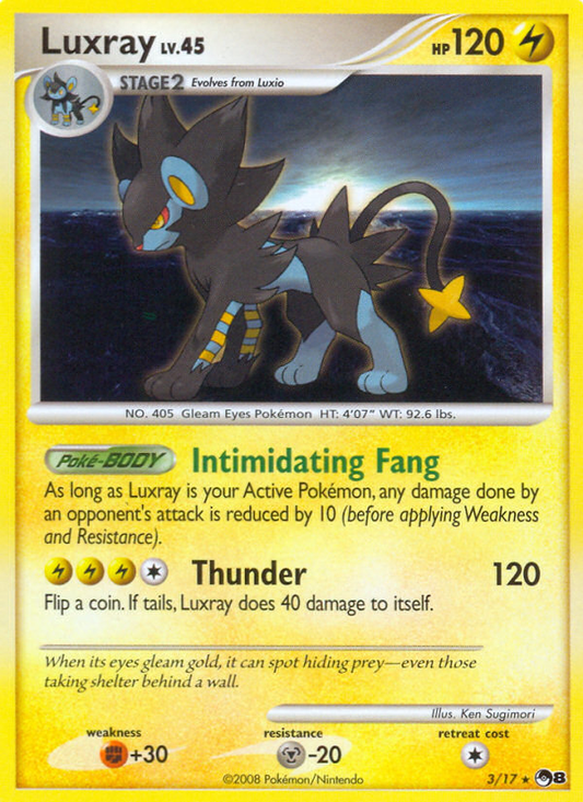 Luxray 3/17 Rare | POP Series 8 | Pokemon Card