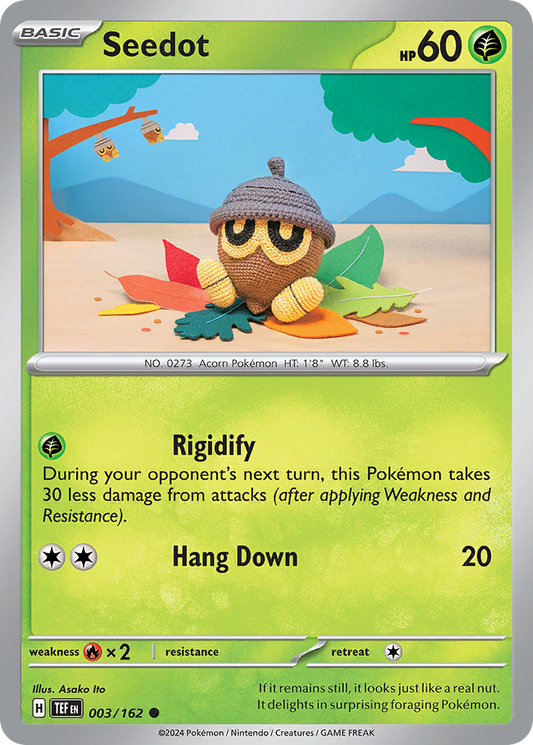 Seedot 3/162 Common | Temporal Forces | Pokemon Card
