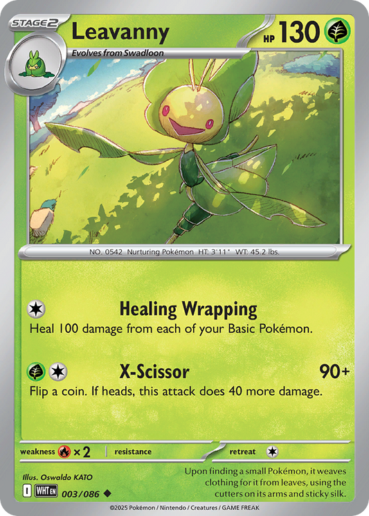 Leavanny 3/86 Uncommon | White Flare | Pokemon Card