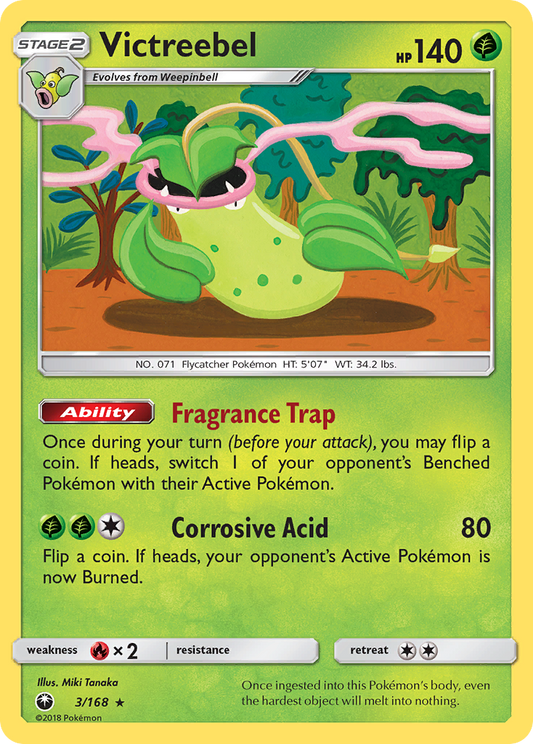 Victreebel 3/168 Rare Holo | Celestial Storm | Pokemon Card